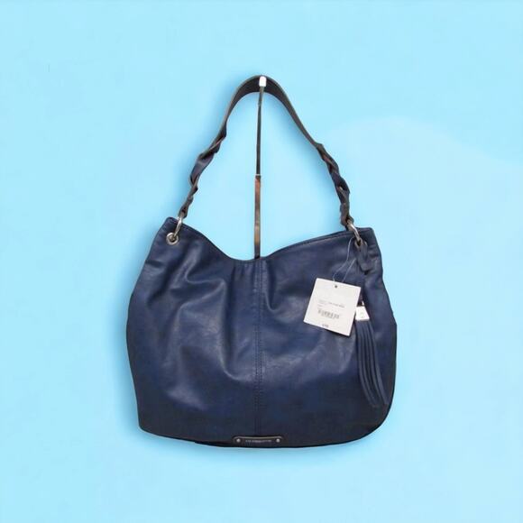 LIZ CLAIBORNE NWT NAVY LC MARA HOBO BAG - Picture 1 of 8